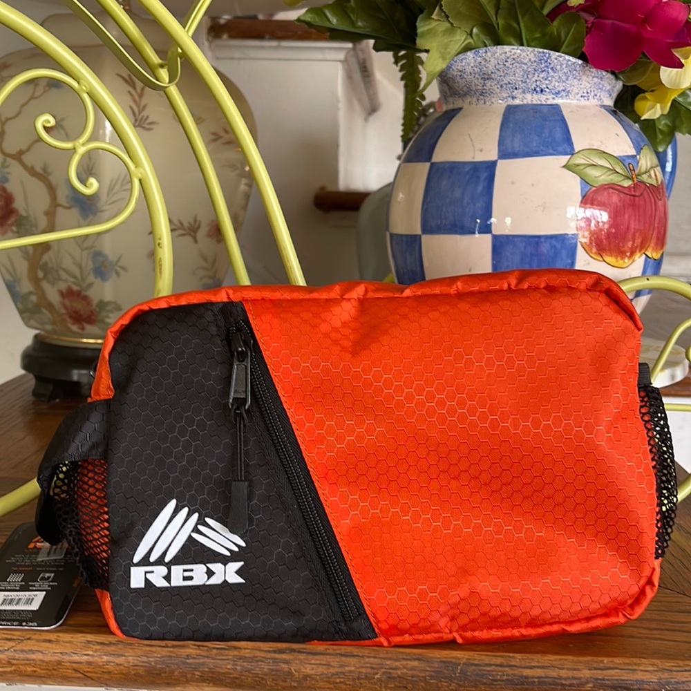 NWT RBX Active orange toiletry bag